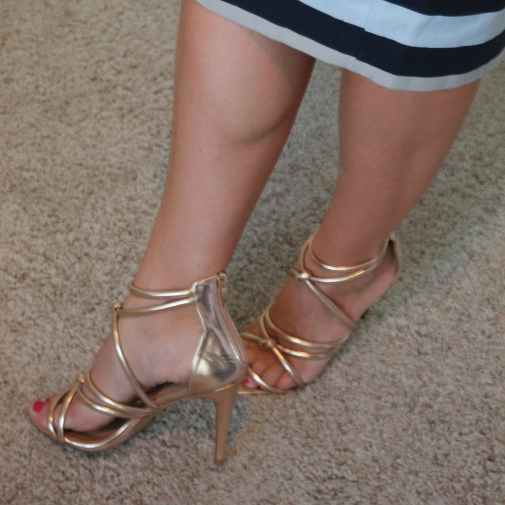 Rose Gold Heels NEW - Never worn out